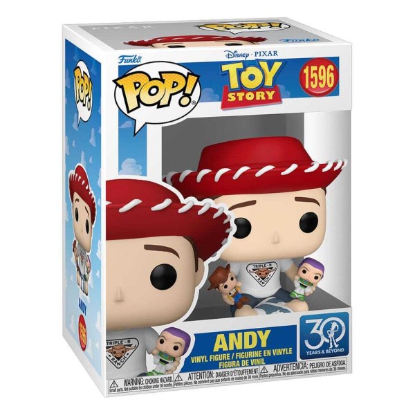 Toy Story POP! 1596 Disney Vinyl figuren Andy (30-jarig jubileum) 9 cm