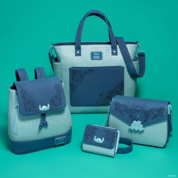 Mini Rugzak met geborduurde bloemen Stitch - DISNEY LOUNGEFLY