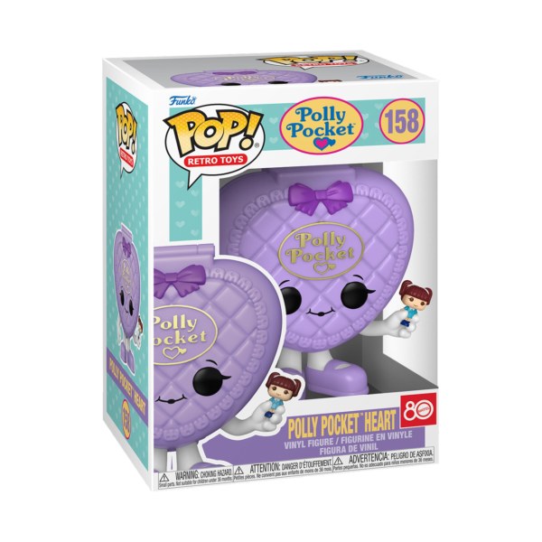 Polly Pocket Pop! 158 Hart Schelp Paars