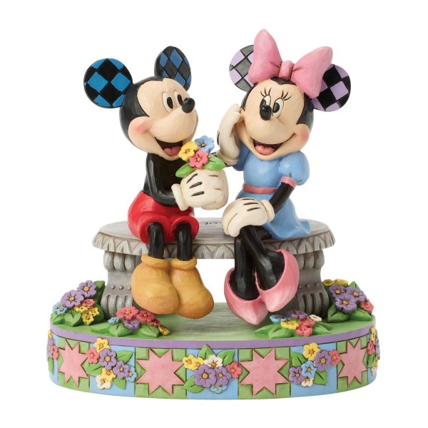 MICKEY EN MINNIE OP DE LENTEBANK - DISNEY TRADITIONS