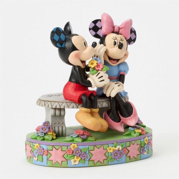 MICKEY EN MINNIE OP DE LENTEBANK - DISNEY TRADITIONS