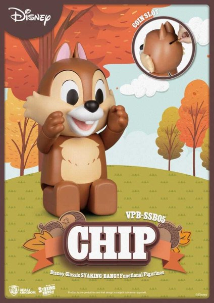 Disney: Klassieke Chip 'n' Dale Syaking Bang PVC-figuur Chip 33 cm