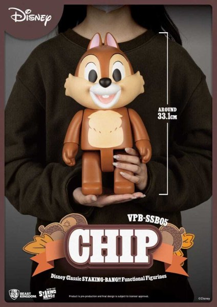 Disney: Klassieke Chip 'n' Dale Syaking Bang PVC-figuur Chip 33 cm