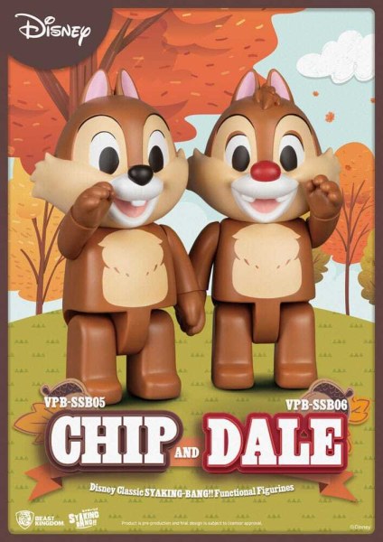 Disney: Klassieke Chip 'n' Dale Syaking Bang PVC-figuur Chip 33 cm