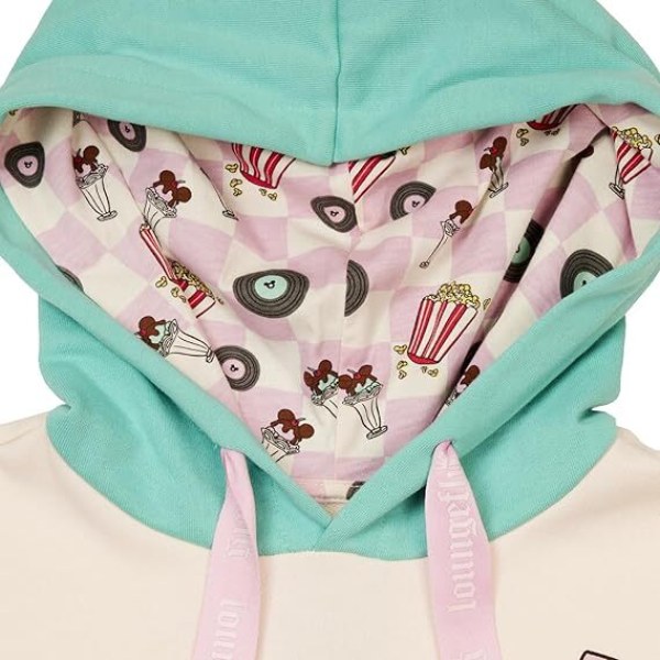 Mickey en Minnie date night diner unisex hoodie - DISNEY LOUNGEFLY