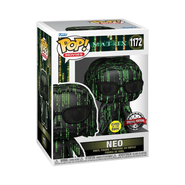 Matrix 4 Pop! 1172 Neo Coded Glow In The Dark Exclusief