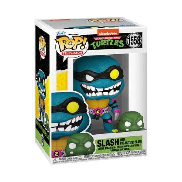 Ninja Turtles Pop! 1558 S4 Slash & Pre-mutated Turtle Slash