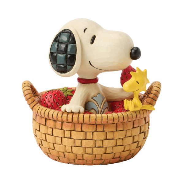 SNOOPY IN EEN MANDJE AARDBEIEN - Peanuts