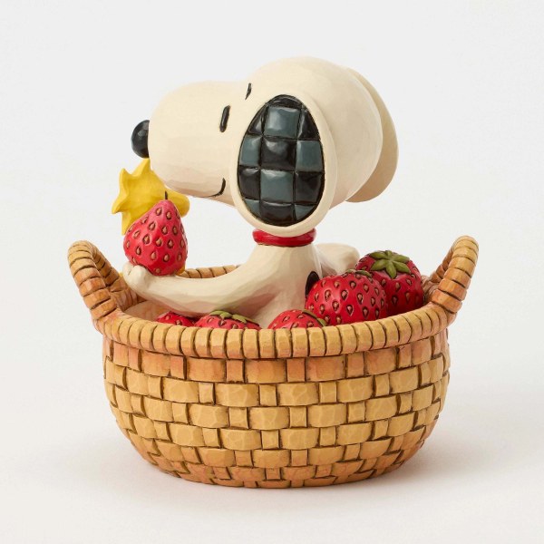 SNOOPY IN EEN MANDJE AARDBEIEN - Peanuts