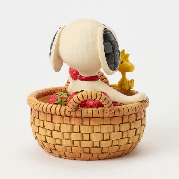 SNOOPY IN EEN MANDJE AARDBEIEN - Peanuts