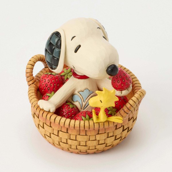 SNOOPY IN EEN MANDJE AARDBEIEN - Peanuts
