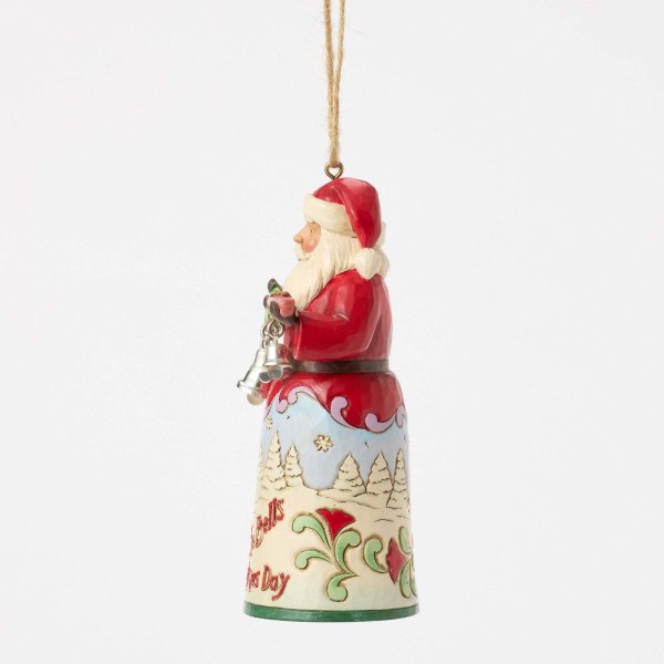 SANTA IK HOORDE DE BEL ORNAMENT - HEARTWOOD CREEK