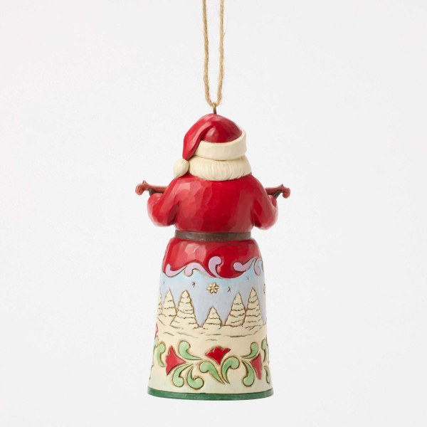 SANTA IK HOORDE DE BEL ORNAMENT - HEARTWOOD CREEK