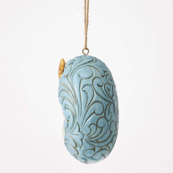 BLAUW EN GOUDEN HEILIGE FAMILIE-ORNEMENT - HEARTWOOD CREEK