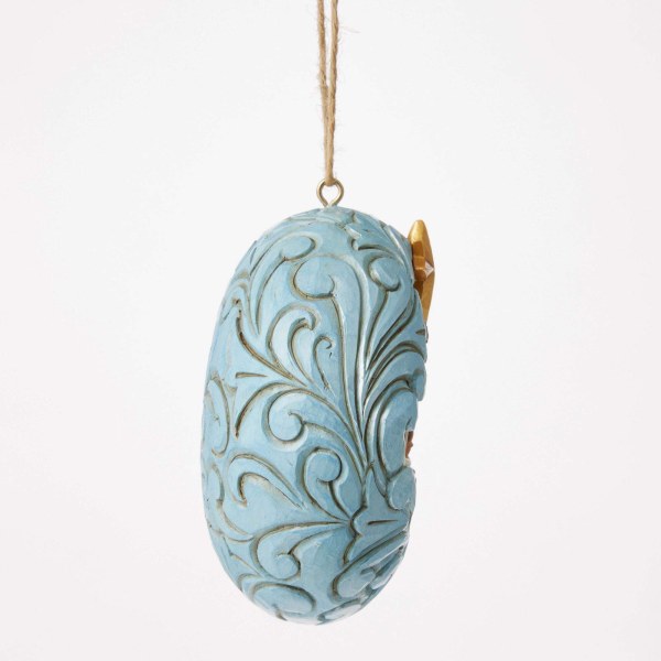 BLAUW EN GOUDEN HEILIGE FAMILIE-ORNEMENT - HEARTWOOD CREEK
