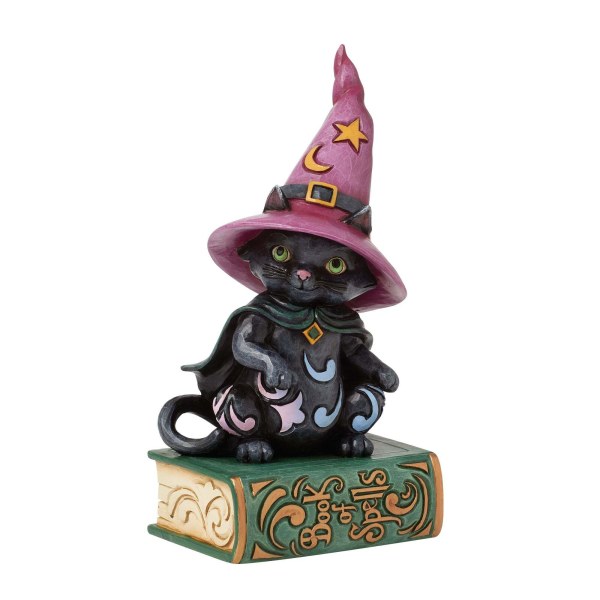 ZWARTE KAT ZIT OP HET SPREUKBOEK - HEARTWOOD CREEK