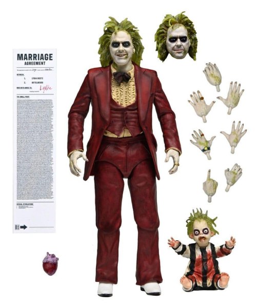 BEETLEJUICE BEETLEJUICE - 7" SCHAAL ACTIEFIGUUR - ULTIEME "RED TUXEDO" BEETLEJUICE
