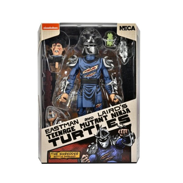 TEENAGE MUTANT NINJA TURTLES (MIRAGE COMICS) - 7" SCHAAL ACTIEFIGUUR – GEVECHTSBESCHADIGDE SHREDDER
