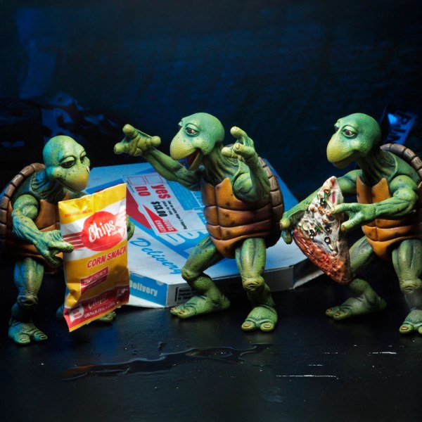 TEENAGE MUTANT NINJA TURTLES (FILM UIT 1990) – ACTIEFIGUREN OP 1/4 SCHAAL – BABY TURTLES SET