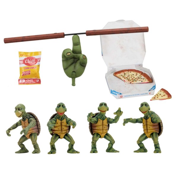 TEENAGE MUTANT NINJA TURTLES (FILM UIT 1990) – ACTIEFIGUREN OP 1/4 SCHAAL – BABY TURTLES SET