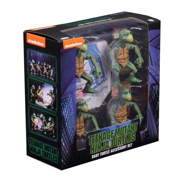 TEENAGE MUTANT NINJA TURTLES (FILM UIT 1990) – ACTIEFIGUREN OP 1/4 SCHAAL – BABY TURTLES SET