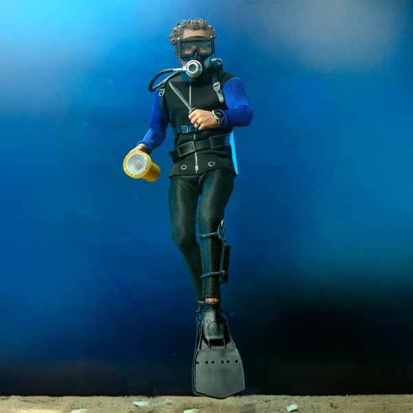 JAWS - 8” GEKLEED ACTIEFIGUUR - HOOPER (SHARK CAGE)
