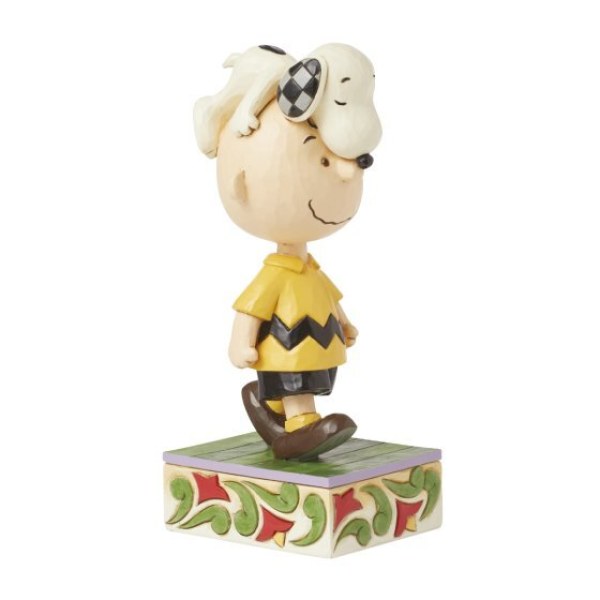 Snoopy op Charlie Browns hoofd - Peanuts