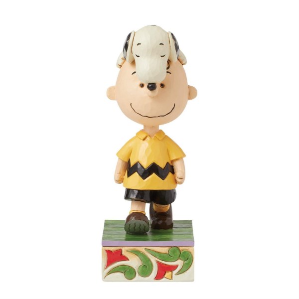 Snoopy op Charlie Browns hoofd - Peanuts
