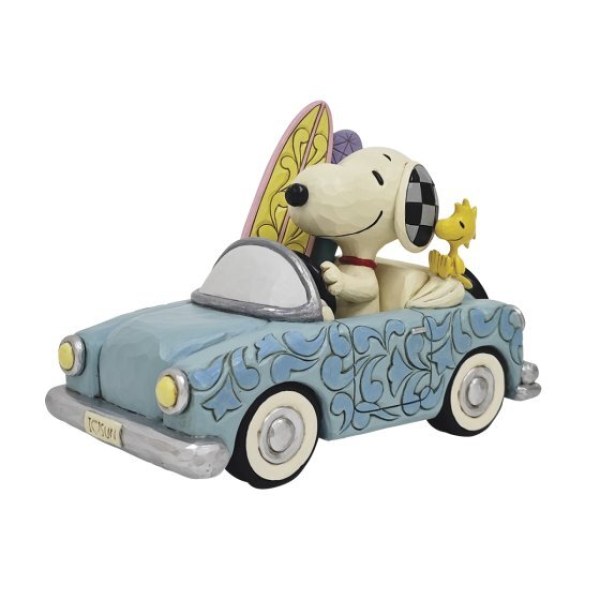 Snoopy en Woodstock in autosurfen - Peanuts