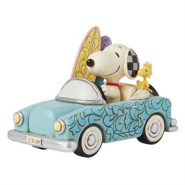 Snoopy en Woodstock in autosurfen - Peanuts