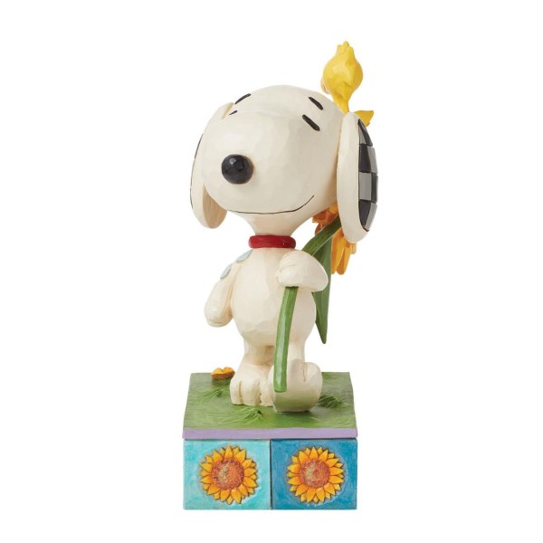 Snoopy & Woodstock met Zonnebloemen - Pinda's