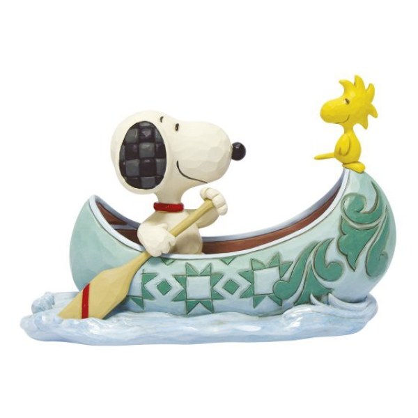 Snoopy en Woodstock in Canoe - Peanuts