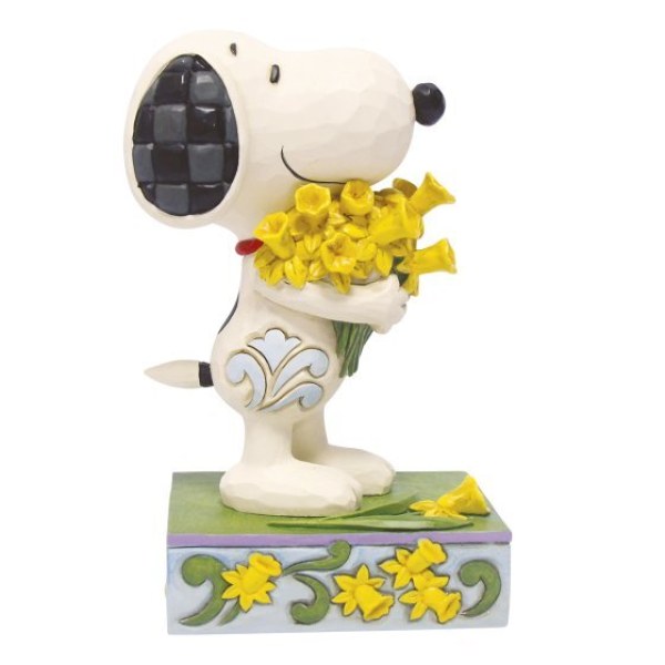 Snoopy met narcissen - Pinda's