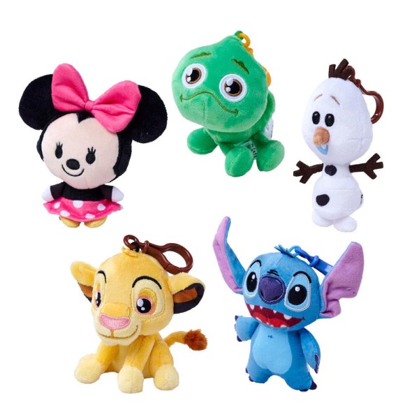 Schattige pluche sleutelhanger met willekeurig patroon - Disney