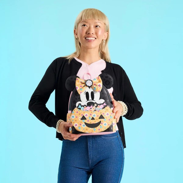 MINNIE MUIS POMPOEN MINI RUGZAK - DISNEY LOUNGEFLY