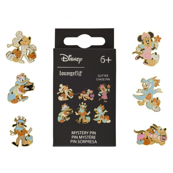 MICKEY AND FRIENDS HALLOWEEN KOSTUUM MYSTERIE BOX PINS - DISNEY LOUNGEFLY
