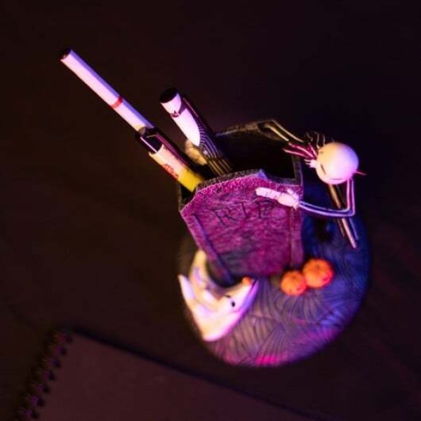 POTLOODPOT EN SCHRIJFSET - DISNEY DE NIGHTMARE BEFORE CHRISTMAS VOOR KERSTMIS