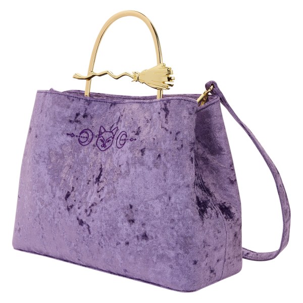 VELVET HANDBAG MET BROOMSTICK - DISNEY LOUNGEFLY HOCUS POCUS