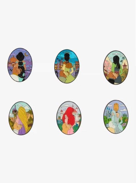 Blind Box Princess Back Holding Hand Pin - Disney Loungefly