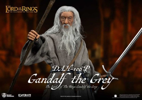 The Lord of the Rings Dynamic Action Heroes 1/9 Gandalf de Grijze 21 cm figuur