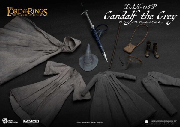 The Lord of the Rings Dynamic Action Heroes 1/9 Gandalf de Grijze 21 cm figuur