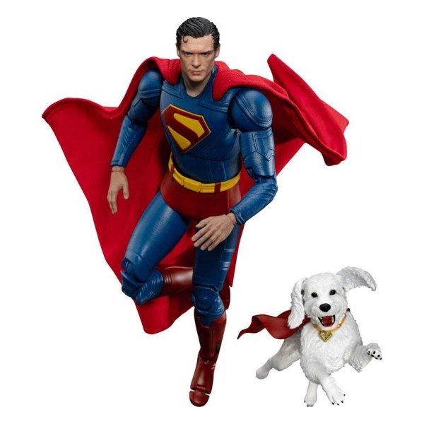 Superman (2025) Superman & Krypto beeldje 21 cm