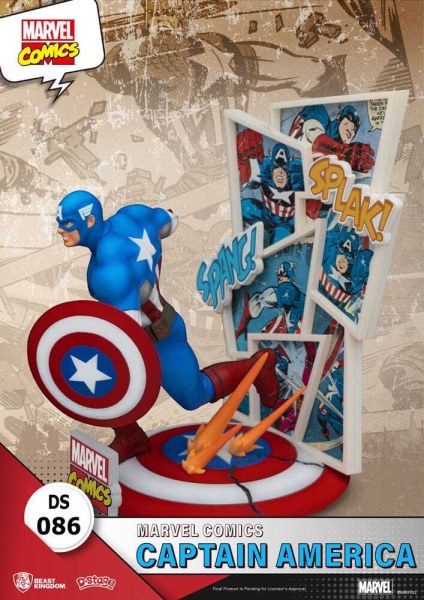 Marvel Comics PVC diorama D-Stage Captain America 16 cm