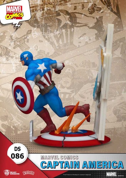 Marvel Comics PVC diorama D-Stage Captain America 16 cm