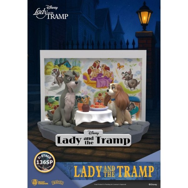 Disney D-Stage PVC-beeldje Lady en de Vagebond 12 cm
