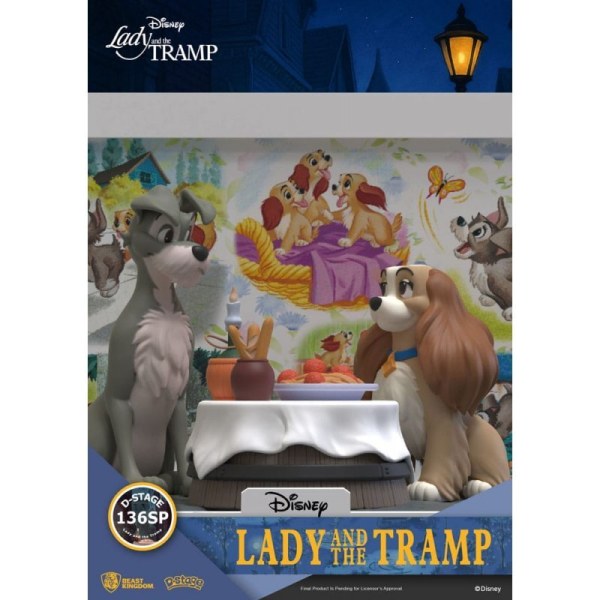 Disney D-Stage PVC-beeldje Lady en de Vagebond 12 cm