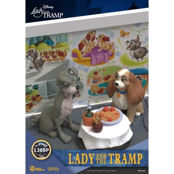 Disney D-Stage PVC-beeldje Lady en de Vagebond 12 cm