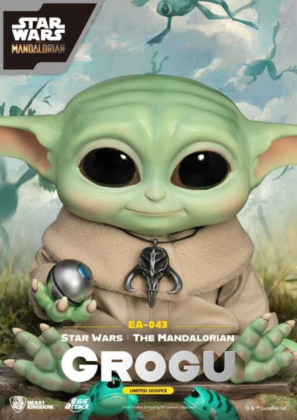 Star Wars: The Mandalorian Egg Attack Grogu-beeldje 18 cm