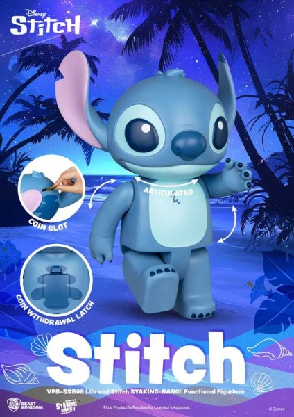 Lilo en Stitch Syaking Bang Stitch vinyl spaarpot 30 cm