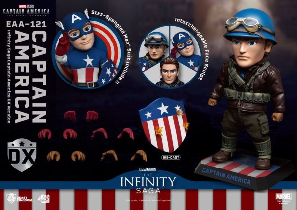 Captain America: The First Avenger Egg Attack Actiefiguur Captain America DX Versie 17 cm